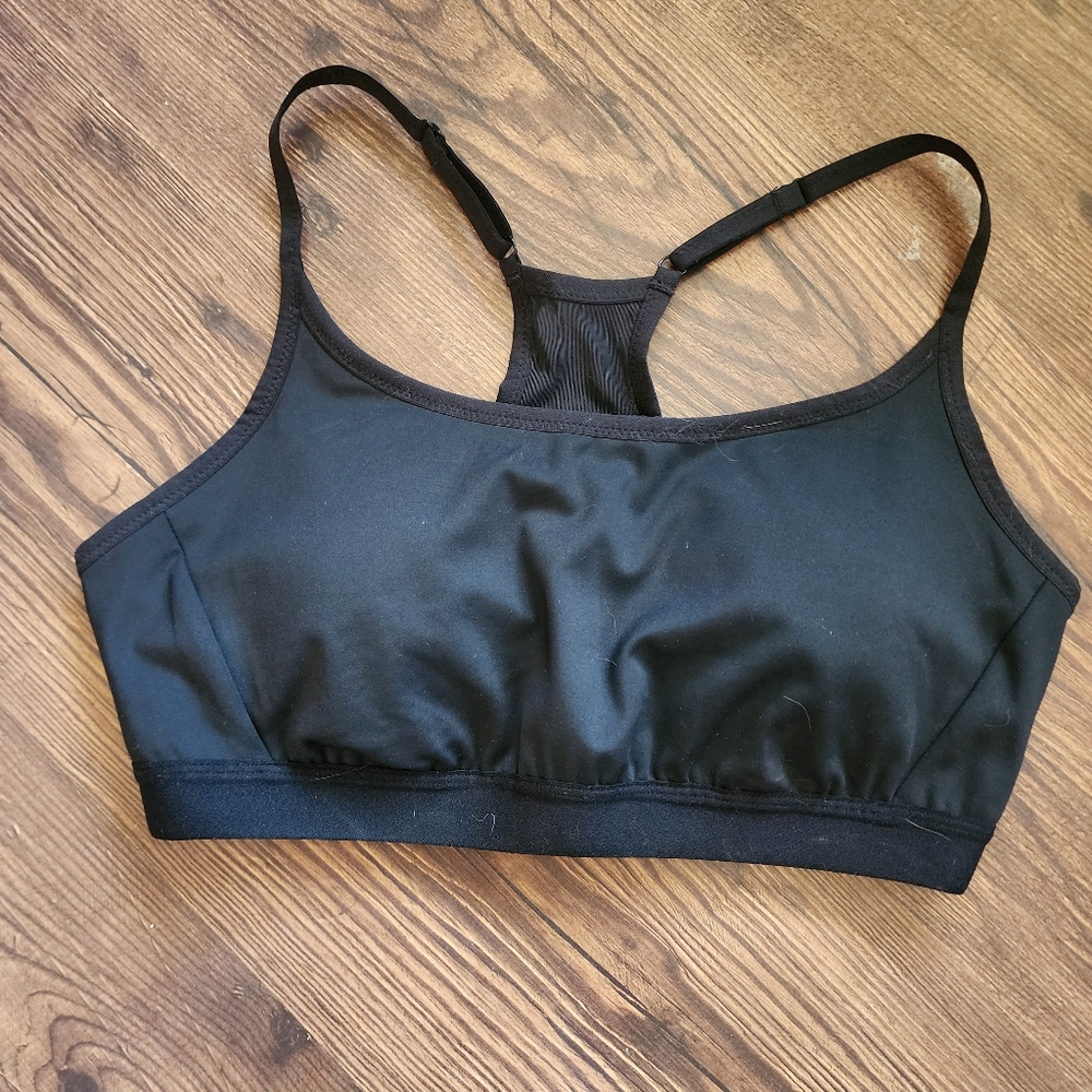 Duluth Black Sports Bra NWOT with Adjustable Straps Size Small